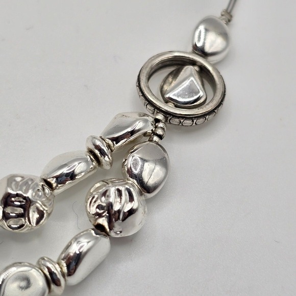 Chicos Silver Tone and Blue Statement Necklace Jewelry Celestial Witchy Fairy - Picture 4 of 9